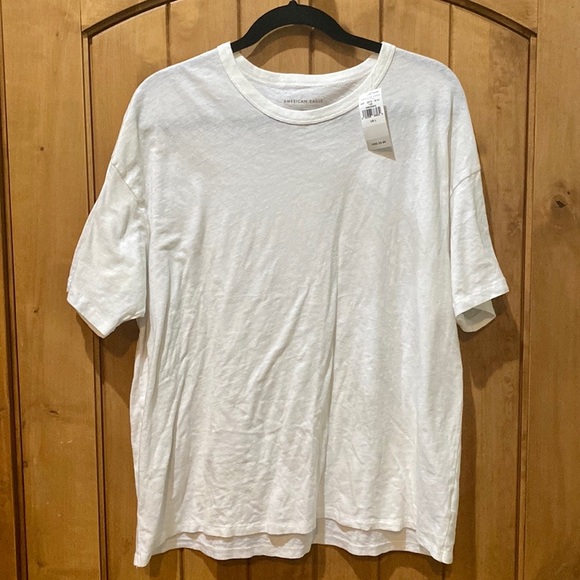 NWT American Eagle White “Oversized True Tee” - Picture 1 of 2